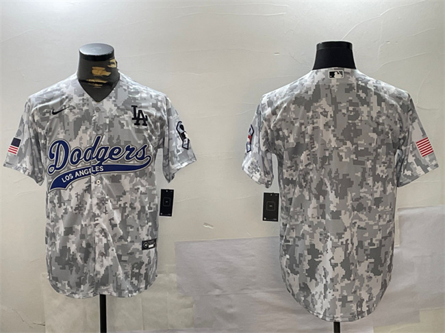 Men's Los Angeles Dodgers Blank 2024 Arctic Camo Stitched Baseball Jersey Men's Los Angeles Dodgers Blank 2024 Arctic Camo Stitched Baseball Jersey